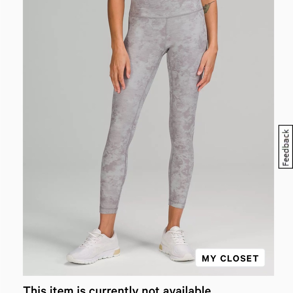 Lululemon wunder train leggings 25” size 4